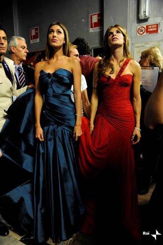 sanremo 2011 foto rai backstage prima serata