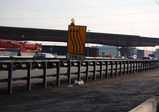 avanzamento lavori bivio lainate como chiasso autostrada a8 a9