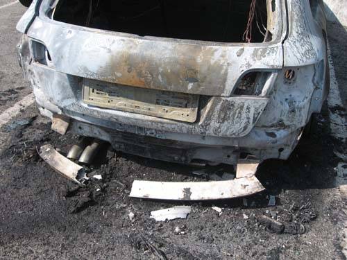 castronno 26 marzo 2011 auto fiamme incendio