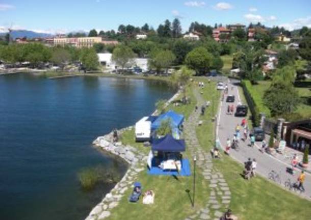 gavirate lago dall'alto