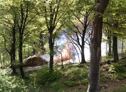 incendio catasta campo dei fiori