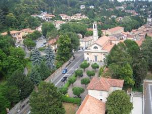 luvinate dall'alto strada chiesa comune