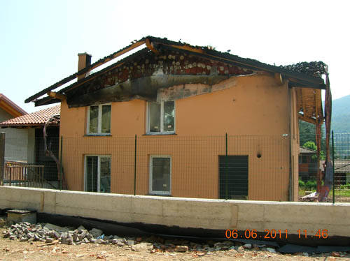 incendio abitazione marchirolo luglio 2011