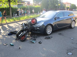 motorino scooter incidente stradale via rossini busto arsizio