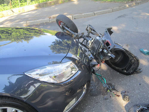 motorino scooter incidente stradale via rossini busto arsizio