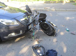 motorino scooter incidente stradale via rossini busto arsizio