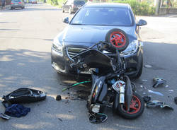 motorino scooter incidente stradale via rossini busto arsizio