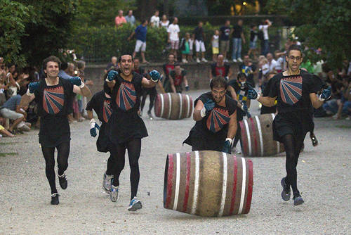palio dei castelli castiglione olona 2011 corsa botti