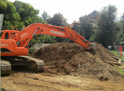 piazza manzoni lavori fognature luglio 2011