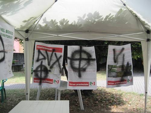 raid fascista festa pd samarate