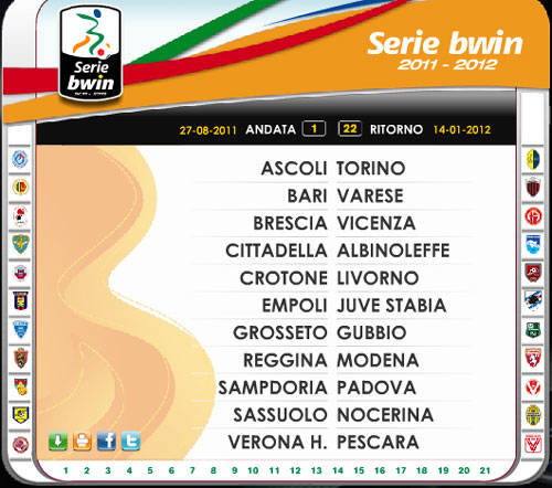 calendario 2011 2012 serie b varese