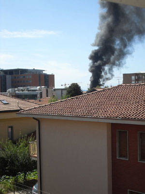 incendio centrale termica varese foto Valeria Tonelli