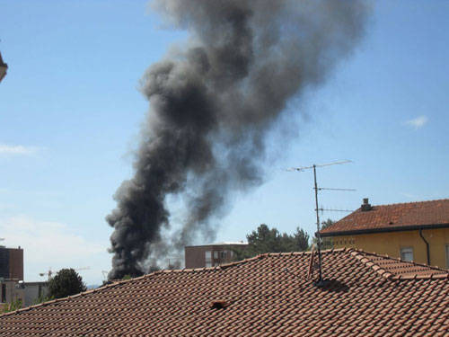 incendio centrale termica varese foto Valeria Tonelli