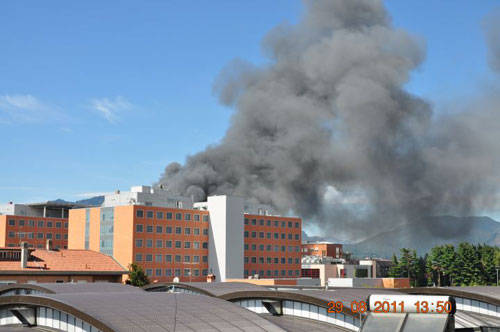 incendio ospedale 2011 galleria