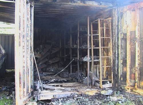 macchine incendiate protezione civile varese