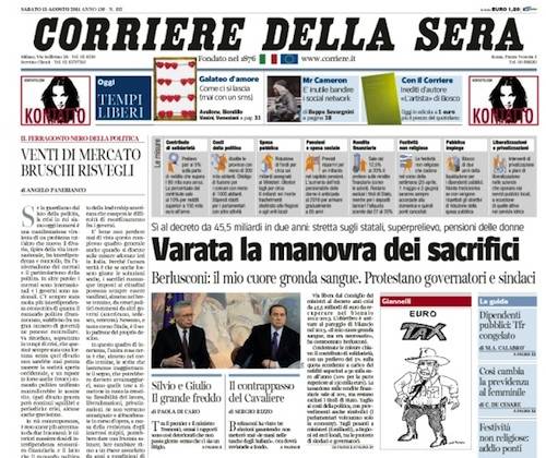 rassegna stampa manovra