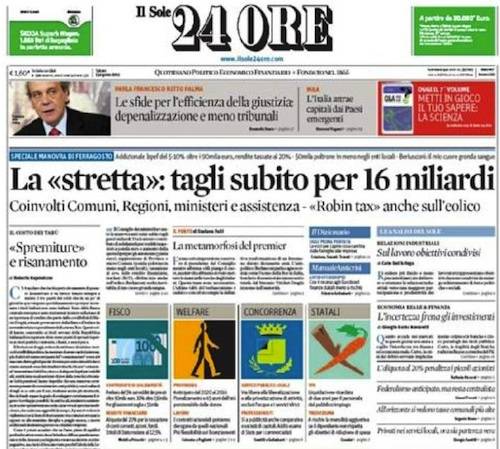 rassegna stampa manovra
