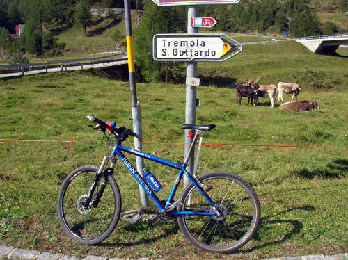 Mario Pistocchini bici germignaga san gottardo