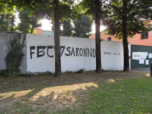 saronno stadio atti vandalici