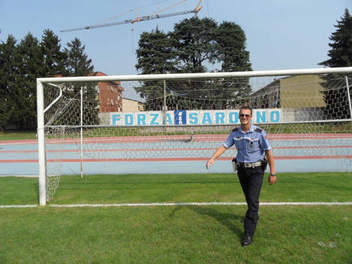 saronno stadio atti vandalici