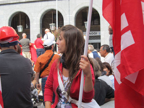 sciopero generale cgil piazza monte grappa 2011
