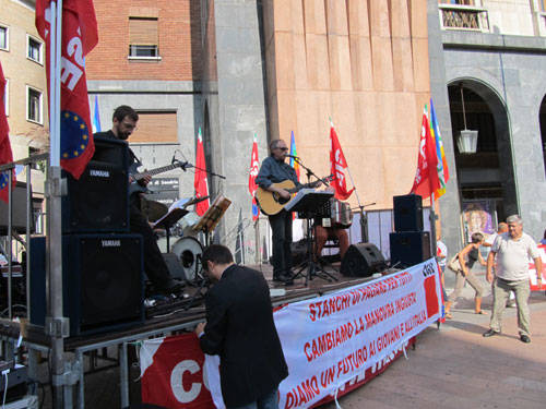 sciopero generale cgil piazza monte grappa 2011