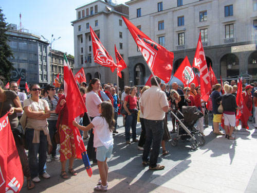 sciopero generale cgil piazza monte grappa 2011