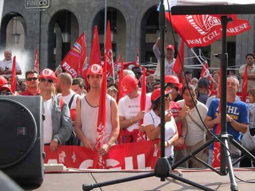 sciopero generale cgil piazza monte grappa 2011