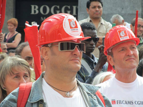 sciopero generale cgil piazza monte grappa 2011