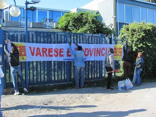 caronno pertusella Ims presidio sciopero lavoratori