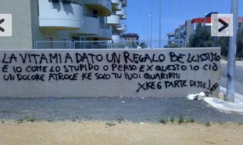 errori grammaticali amore facebook