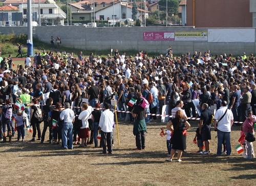 malnate record mosaico umano