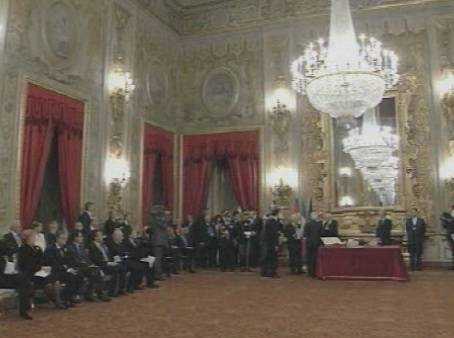 giuramento governo monti