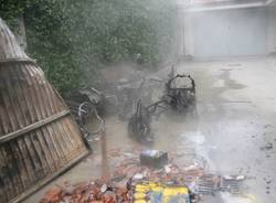 Incendio in villetta (inserita in galleria)