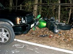 Incidente a Brinzio, morto un motociclista (inserita in galleria)