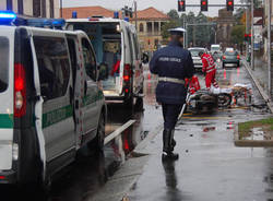 incidente castellanza motorino scooter pioggia