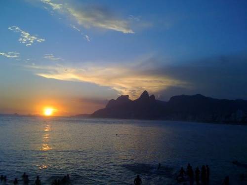 tramonto a Rio de Janeiro