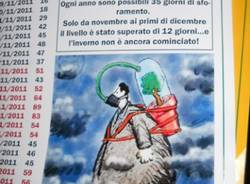 Blitz di Legambiente in centro a Varese (inserita in galleria)