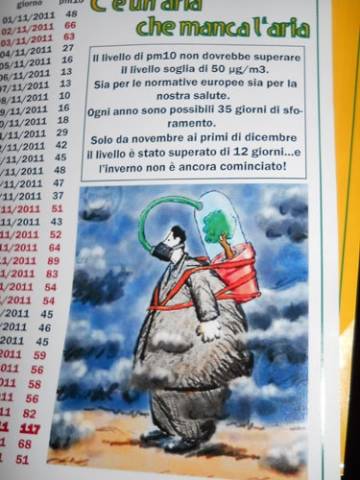 Blitz di Legambiente in centro a Varese (inserita in galleria)