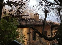 incendio galliate villa via belvedere