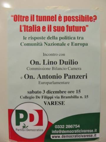 Incontro con il Pd (inserita in galleria)