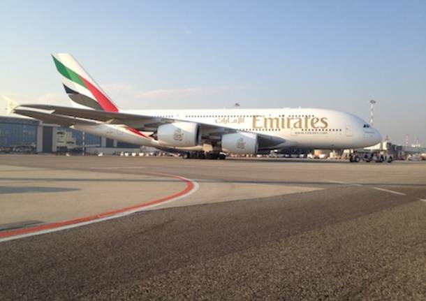 Airbus A380 Emirates malpensa (inserita in galleria)