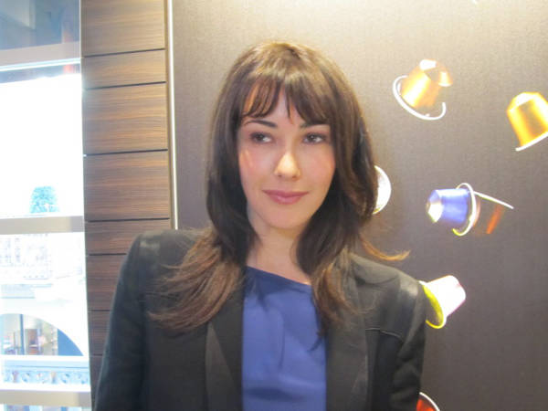 Anita Caprioli alla Nespresso (inserita in galleria)