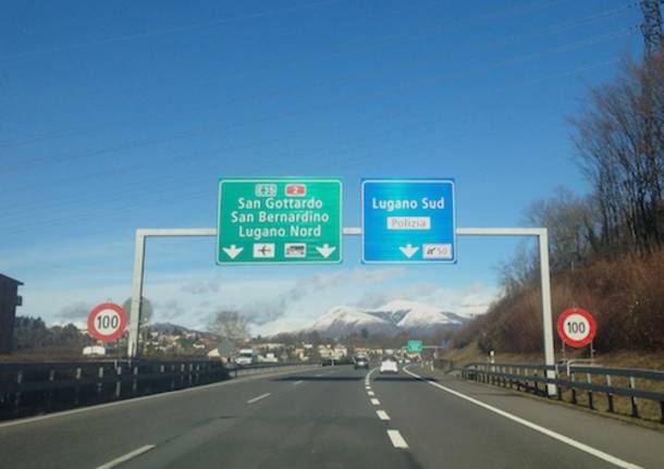 Autostrada A2 canton ticino svincolo lugano sud