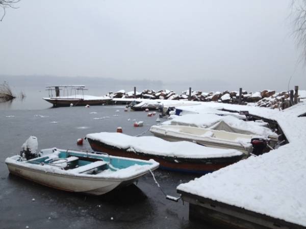 Cazzago, Giazér e lago sotto la neve (inserita in galleria)