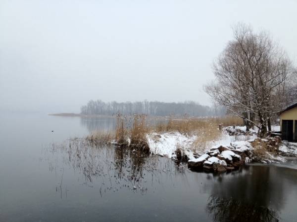 Cazzago, Giazér e lago sotto la neve (inserita in galleria)