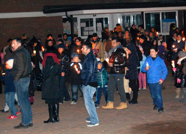 Fiaccolata per Mattia (inserita in galleria)