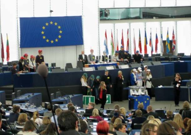 I ragazzi del Gadda Rosselli a Strasburgo (inserita in galleria)