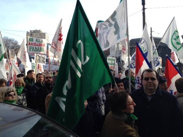 manifestazione lega milano 2012