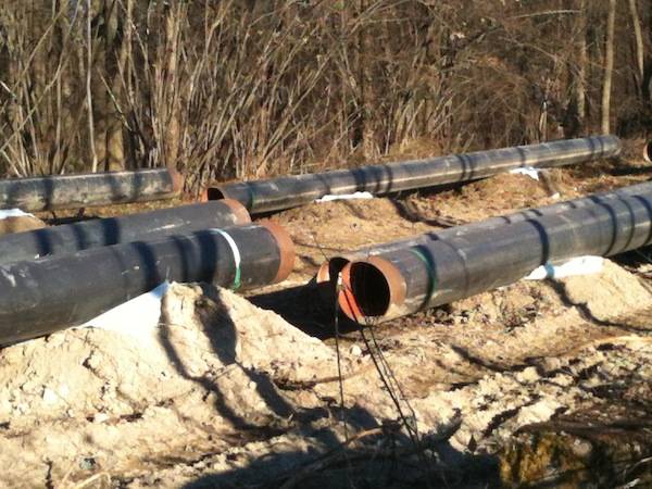 Megatubi del gasdotto (inserita in galleria)